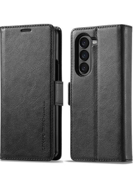 Samsung Galaxy Z Fold 6 5g Telefon Standı Kılıf Pu Deri Rfıd Engelleme Cüzdan Kapağı (Yurt Dışından)