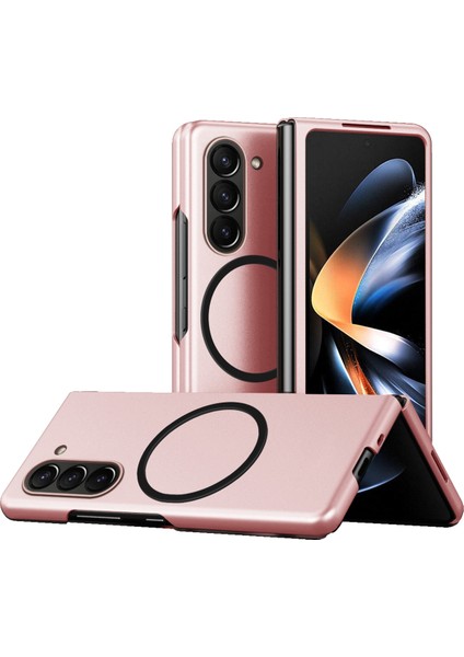 Samsung Galaxy Z Fold 6 5g Magsafe Skin-Touch Mat Sert Pc Telefon Kapağı ile Uyumlu (Yurt Dışından)