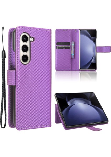 Samsung Galaxy Z Fold 6 5g Pu Deri + Cüzdanlı Pc Telefon Kılıfı (Yurt Dışından)