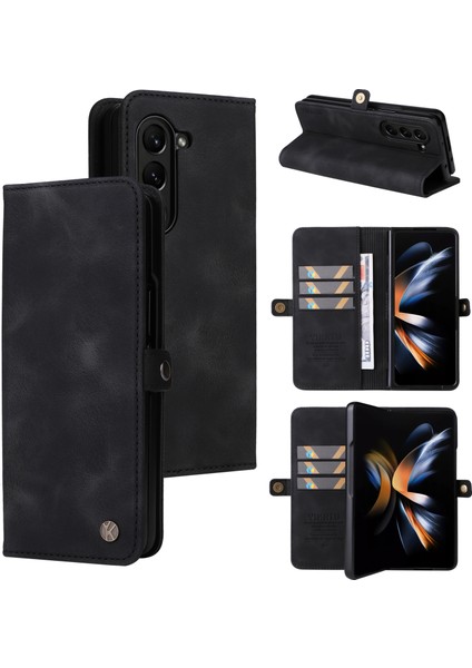 Samsung Galaxy Z Fold 6 5g Pu Deri Ten-Dokunmatik Telefon Kılıfı (Yurt Dışından)