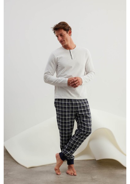 Erkek Dokuma Cepli Uzun Pijama Altı modelleri