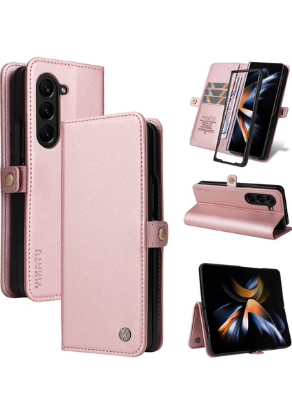 Samsung Galaxy Z Fold 6 5g Pu Deri Güçlü Manyetik Çevirme Kapak (Yurt Dışından)