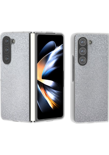Samsung Galaxy Z Fold 6 5g Yapay Elmas Dokulu Deri + Pc Telefon Kılıfı (Yurt Dışından)
