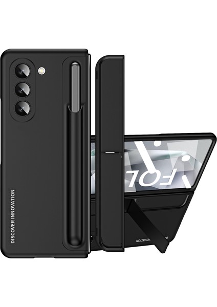 Samsung Galaxy Z Fold 6 5g Gizli Kickstand Sert Pc Telefon Kapağı / Stylus Kalem (Yurt Dışından)
