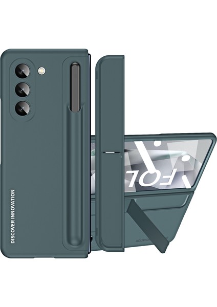 Samsung Galaxy Z Fold 6 5g Gizli Kickstand Sert Pc Telefon Kapağı / Stylus Kalem (Yurt Dışından)