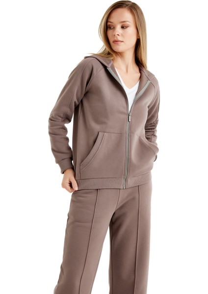 Kadın Sweatshirt 60463 - Vizon