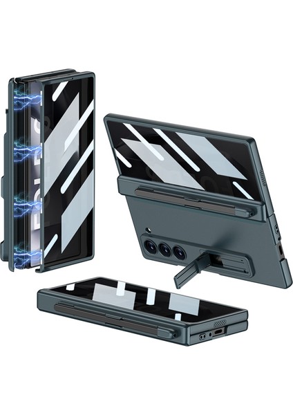 Samsung Galaxy Z Fold 6 5g Sert Pc Telefon Kapak Gizlilik Temperli Cam Filmi Manyetik Menteşe (Yurt Dışından)