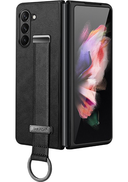 Samsung Galaxy Z Fold 6 5g Kickstand Deri+Pc Telefon Kılıfı (Yurt Dışından)