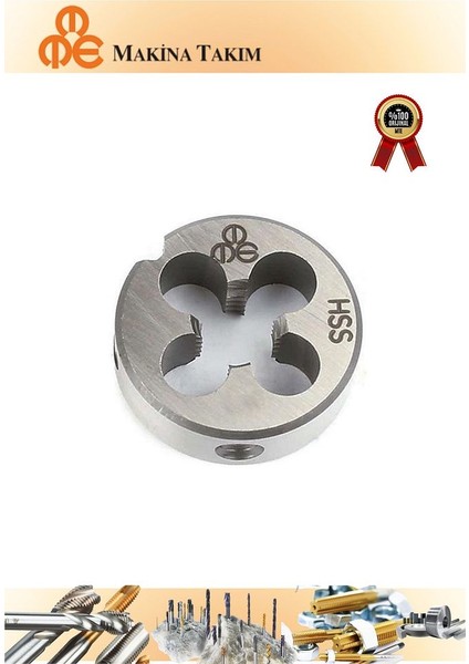 Mte M12x1,75 Pafta Normal Vidalı Hss