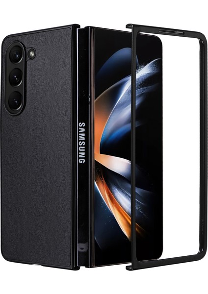 Samsung Galaxy Z Fold 6 5g Pu Deri+Pc Katlanır Telefon Kılıfı (Yurt Dışından)