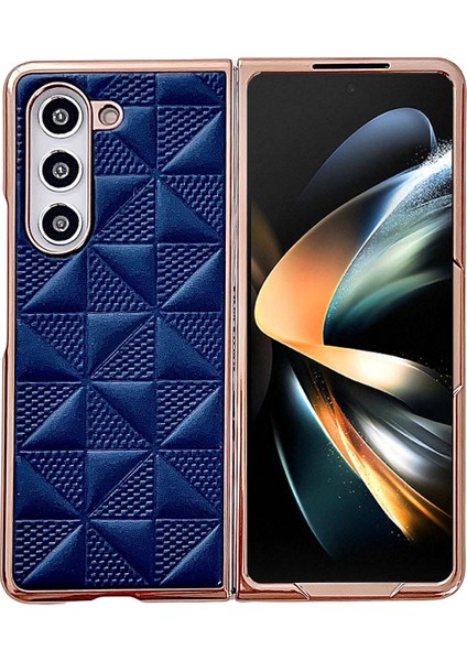 Samsung Galaxy Z Fold 6 5g Pu Deri + Pc Galvanik Telefon Kapağı (Yurt Dışından)