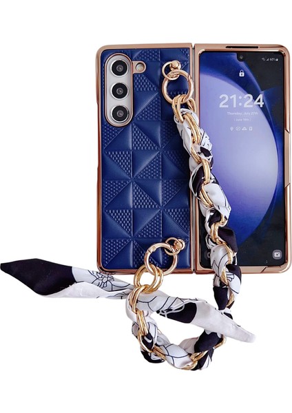 Samsung Galaxy Z Fold 6 5g Izgara Dokulu Pu+Pc Telefon Kılıfı (Yurt Dışından)