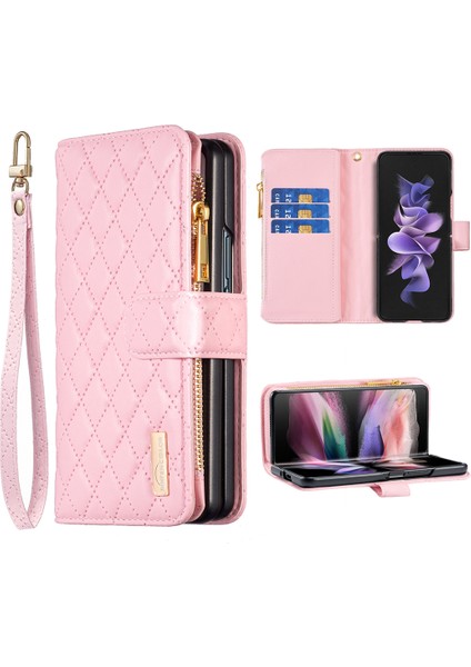 Samsung Galaxy Z Fold 6 5g Pu Deri Fermuar Cep Telefonu Kapağı (Yurt Dışından)