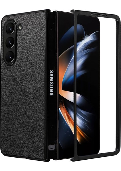 Samsung Galaxy Z Fold 6 5g Litchi Doku Deri Kaplamalı Pc Telefon Kapağı (Yurt Dışından)