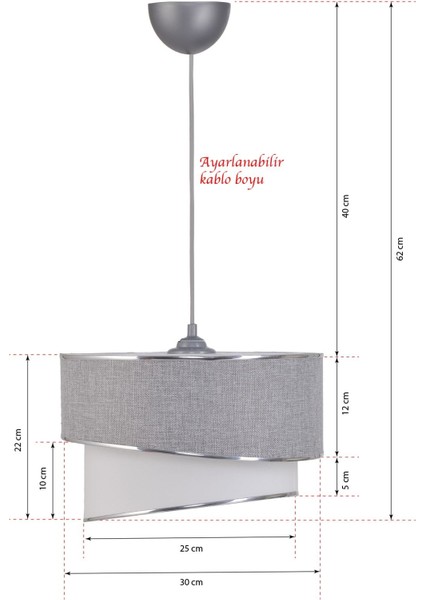 Stare Tekli Sarkıt Avize Gri fiyatları