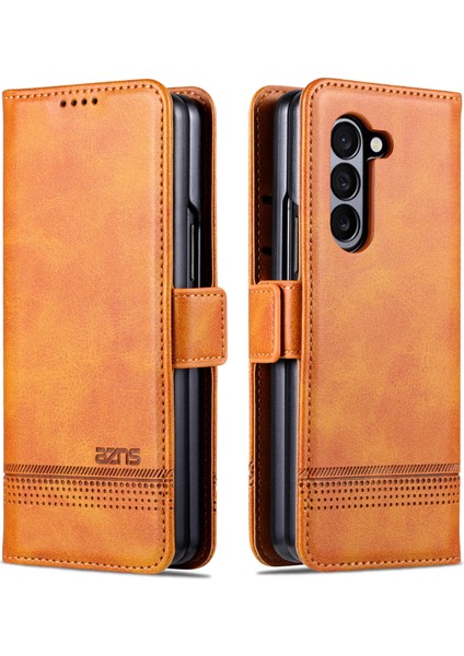 Samsung Galaxy Z Fold 6 5g Cüzdan Pu Deri + Pc Telefon Kılıfı (Yurt Dışından)