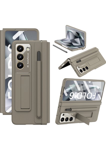 Samsung Galaxy Z Fold 6 5g Deri Arka Kapak / Stylus Kalem (Yurt Dışından)