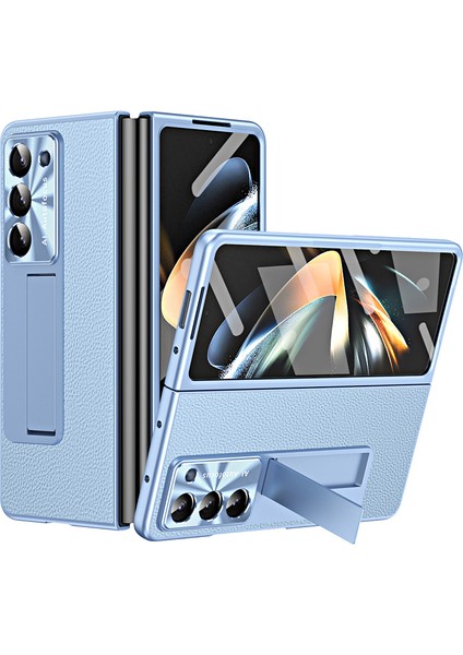 Samsung Galaxy Z Fold 6 5g Kickstand Deri + Pc Kapağı (Yurt Dışından)
