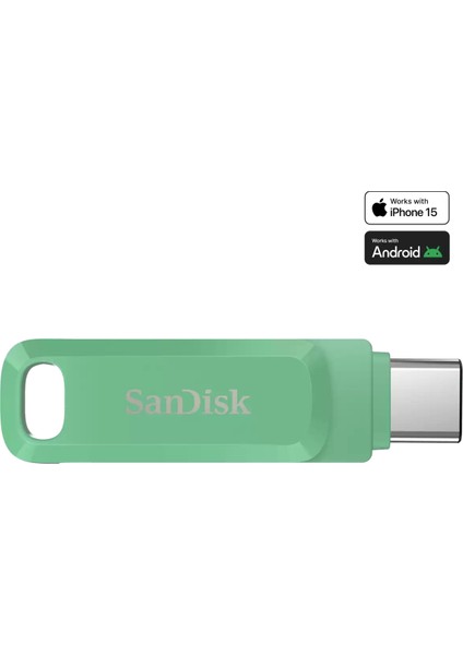 SDDDC3-128G-G46AG Ultra Dual Drive Go USB Type-C 128GB Flash Bellek Absinthe Green