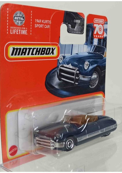 Match.. 70 Years 1:64 1949 Kurtis Sport Car ( Küçük Boy Metal Araba)