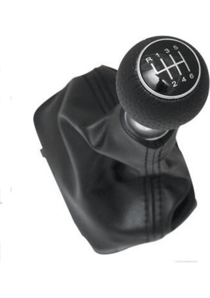 Renault Clio 3 2005-2011 Uyumlu Vites Körüğü Siyah Deri Siyah Dikiş