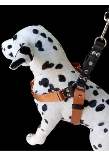 Köpek göğüs tasması kolon hakiki deri kalınlık:2,5mm genişlik:3cm göğüs ölçüsü:60-100cm ayarlamalı dog harness GT5-25