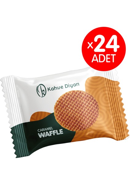 Caramel Waffle x 24 Adet - 72 Gramlık 2’li Karamel Dolgulu Waffle