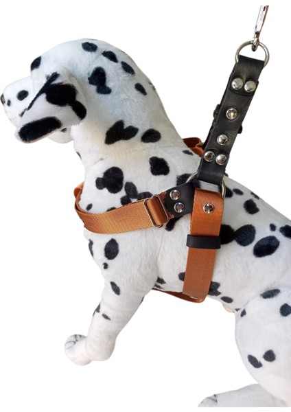 Köpek göğüs tasması kolon hakiki deri kalınlık:2,5mm genişlik:3cm göğüs ölçüsü:60-100cm ayarlamalı dog harness GT5-25