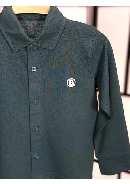 Polo Yaka Uzun Kollu Erkek Çocuk Pike Gömlek (23NISAN - 29EKIM Gösteri Gömlek) fiyatları