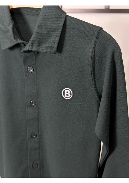 Polo Yaka Uzun Kollu Erkek Çocuk Pike Gömlek (23NISAN - 29EKIM Gösteri Gömlek) modelleri