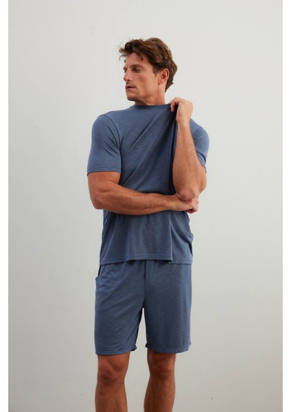 Erkek Flamlı Modal Kısa Kollu T-Shirt fiyatları