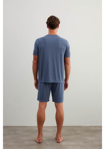 Erkek Flamlı Modal Kısa Kollu T-Shirt fırsatları