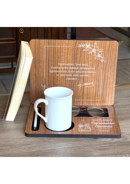 Öğretmenler Gününe Özel Hediye Masa Üstü Organizer Kitap Tutucu fiyatları