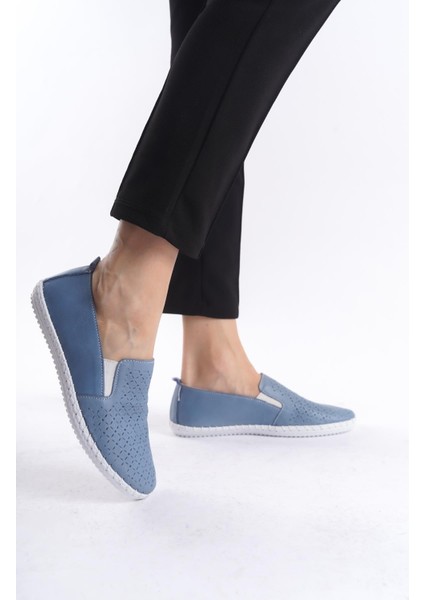 Kadın Deri Dikişli Babet Tam Kalıp Düz Taban Günlük Ayakkabı fiyatları