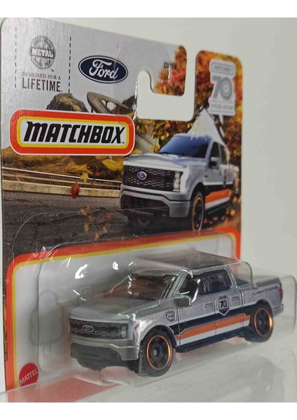 Match.. 70 Years 2022 Ford F-150 Lightning Pick-Up ( Küçük Boy Metal Araba)