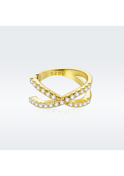 Intertwınd Hatları Zirkon Kulak Klipsi Kadın Küpe (Gold) (Yurt Dışından) modelleri