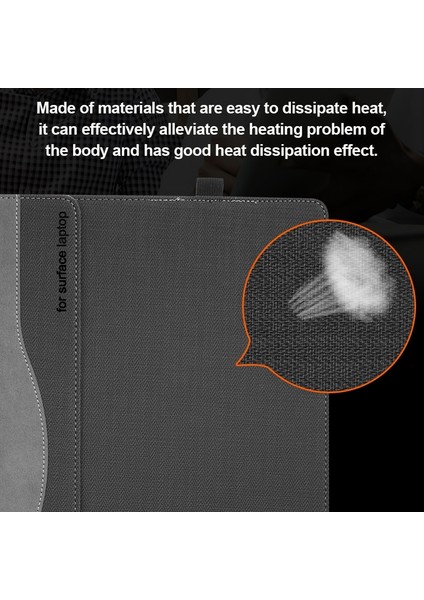 Microsoft Surface Laptop 6 13,5 Inç Için Laptop Deri Kılıf (Yurt Dışından) indirimleri