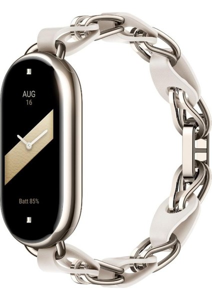 Mi Smart Band 8 Zincirli Kayış Beyaz