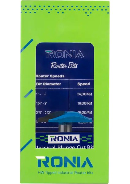 Ahşap Freze Bıçakları 21-50806012 Motif Freze Ucu Sap(D): 12 mm