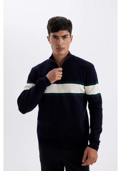 Erkek Lacivert Kazak - Y4193AZ/NV163