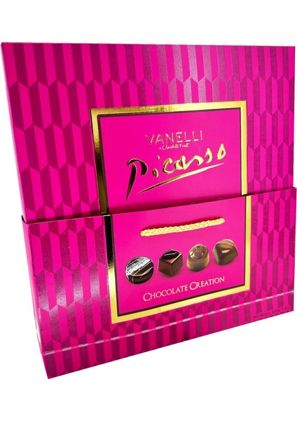 Picasso Praline Çikolata Pembe Kutu 200 gr