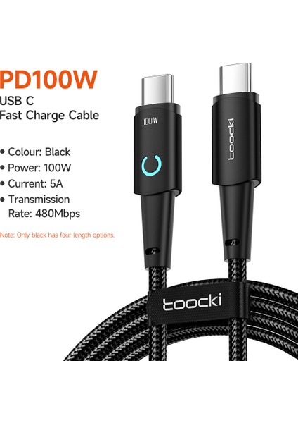 Type-C To Type-C 100W Hızlı Pd Fast Şarj ve Data Kablosu 1 Metre