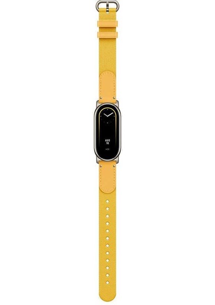 Mi Smart Band 8 Örgülü Deri Kayış Sarı