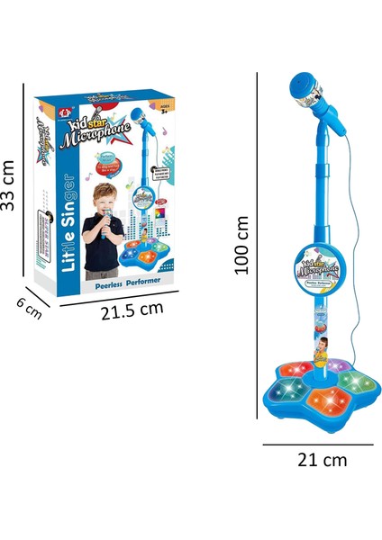 RG-12BL Çocuklar İçin Mikrofon Eğitici Oyuncak Mavi fiyatları