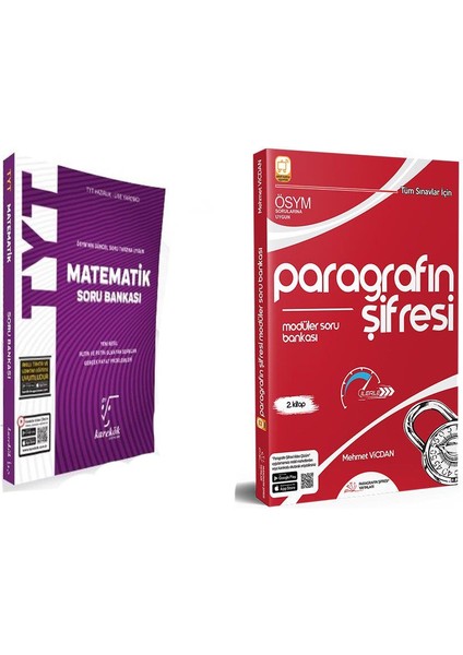 Karekök Tyt Matematik ve Parağrafın Şifresi Modüler Soru Bankası 2 Kitap Set