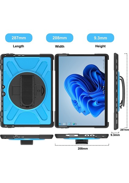 Microsoft Surface Pro 8 Için Silikon + Pc Tablet Kılıfı (Yurt Dışından) modelleri
