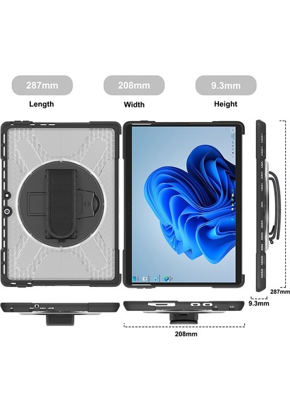 Microsoft Surface Pro 8 Için Tpu + Pc Tablet Kılıfı (Yurt Dışından) modelleri