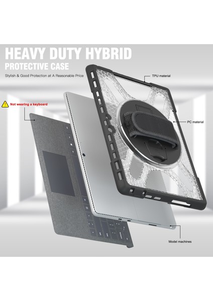 Microsoft Surface Pro 8 Için Tpu + Pc Tablet Kılıfı (Yurt Dışından) indirimleri