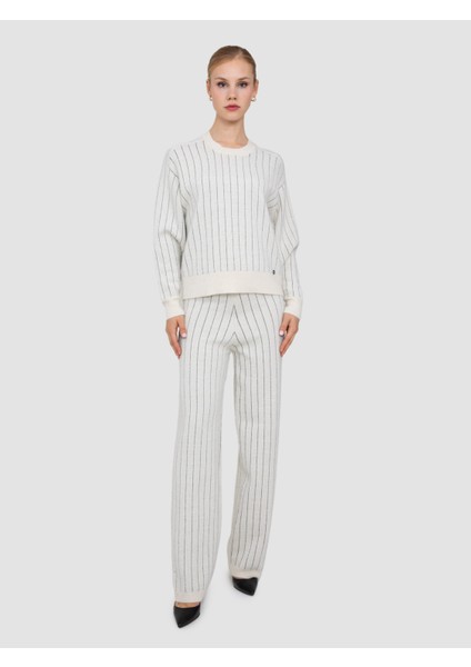 Yün Karışımlı Metalik Tüylü Bisiklet Yaka Kazak KZK8350KEMIK fiyatları