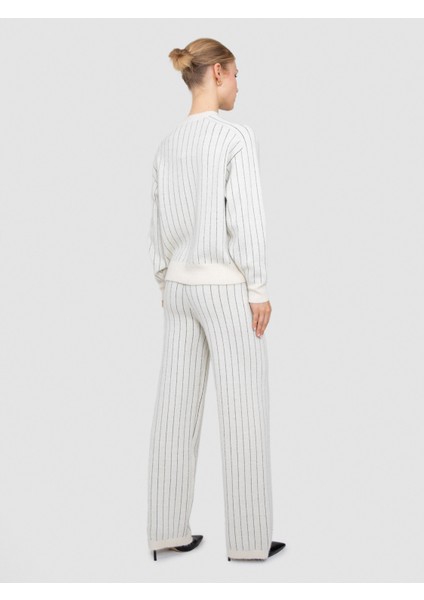 Yün Karışımlı Metalik Tüylü Bisiklet Yaka Kazak KZK8350KEMIK modelleri